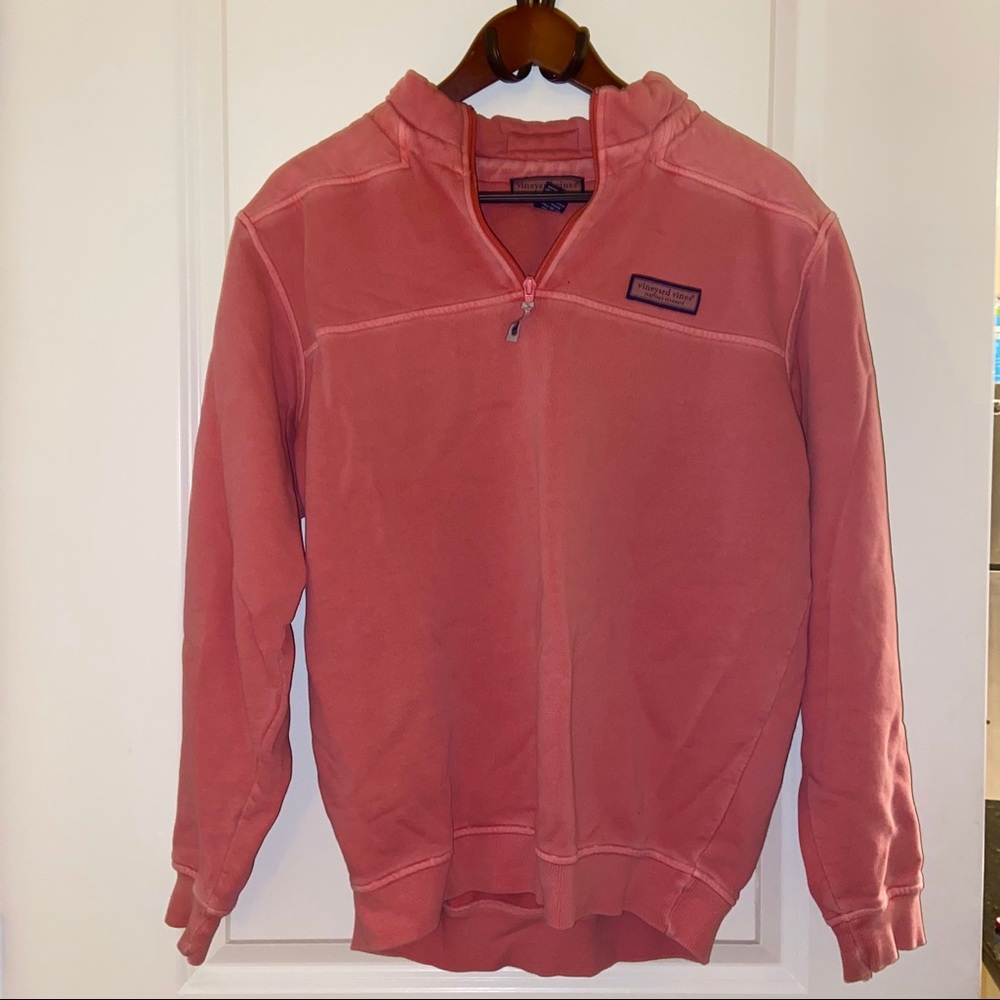 Vineyard Vines Salmon Quarter Zip Womens